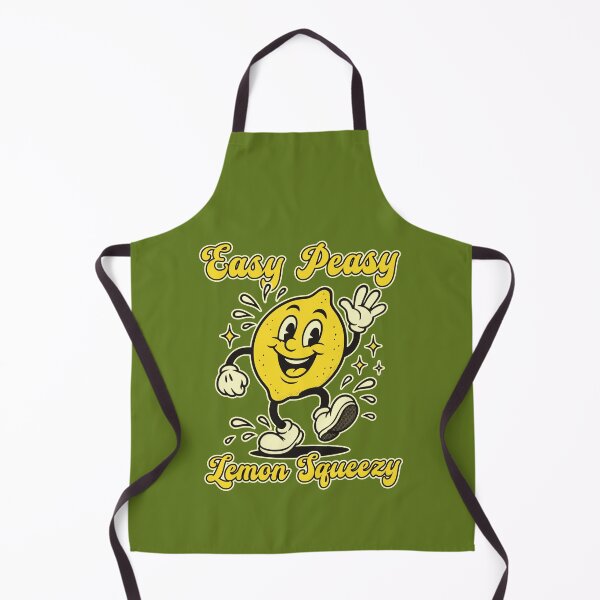 Item preview, Retro Cartoon Lemon "Easy Peasy Lemon Squeezy" designed and sold by TheJollyDoodle.
