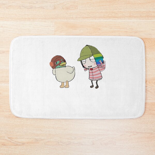 Item preview, Vintage Girl Pet Little Her Duck Cute and Cartoon Friend designed and sold by WittEstella86.