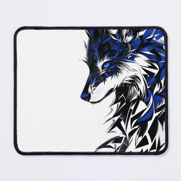 Item preview, Abstract Wolf Design – Blue and Black Geometric Wolf designed and sold by Dyan4.