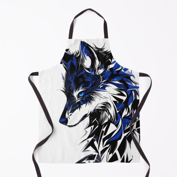 Item preview, Abstract Wolf Design – Blue and Black Geometric Wolf designed and sold by Dyan4.