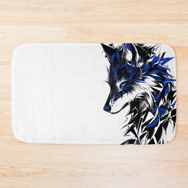 Item preview, Abstract Wolf Design – Blue and Black Geometric Wolf designed and sold by Dyan4.