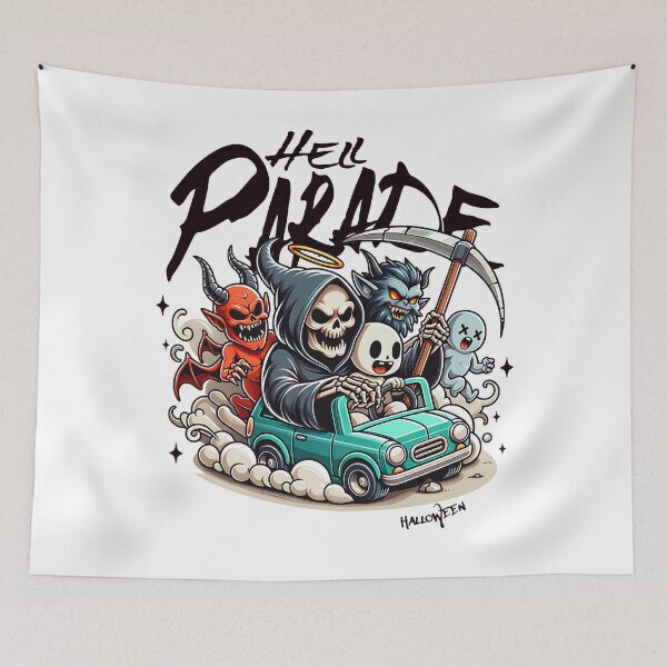 Item preview, Funny Ghost “Hell Parade”, Halloween 2025 designed and sold by Yucku1.