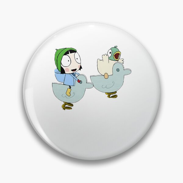 Item preview, Girl Cartoon Pet Vintage Her and Little Cute Duck Friend designed and sold by WittEstella86.