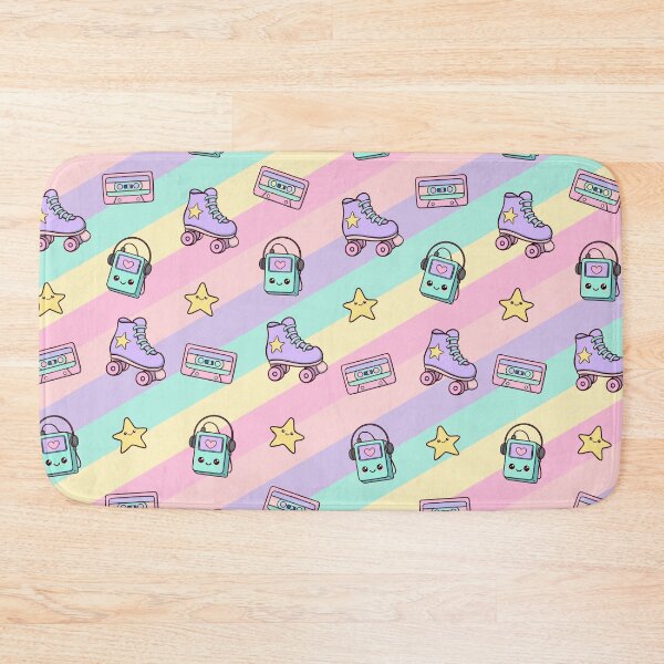 Item preview, Kawaii Retro 80’s Vibes – Pastel Pattern designed and sold by Magsu.art.