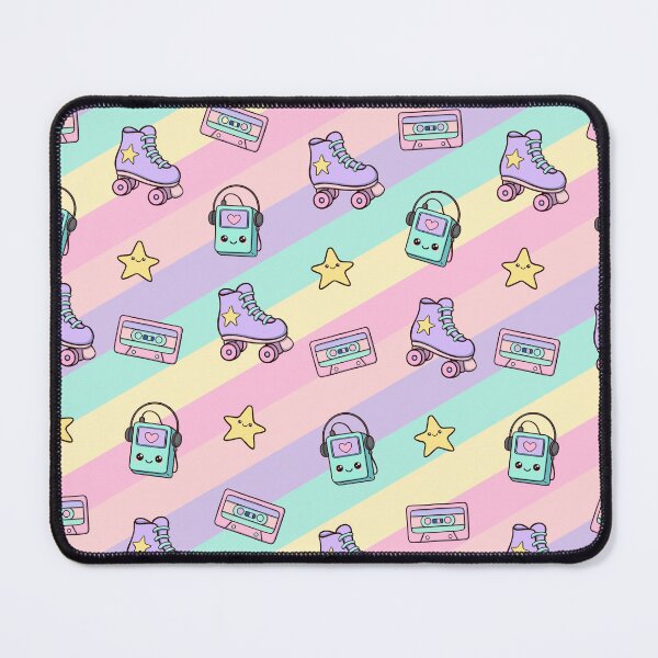 Item preview, Kawaii Retro 80’s Vibes – Pastel Pattern designed and sold by Magsu.art.