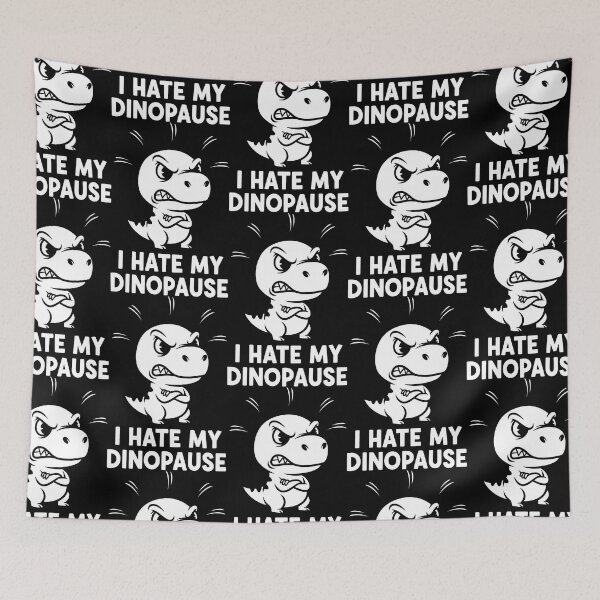 Item preview, Playful Yet Fierce Cartoon Dino Complaining About Dinopause designed and sold by SplashTastic.