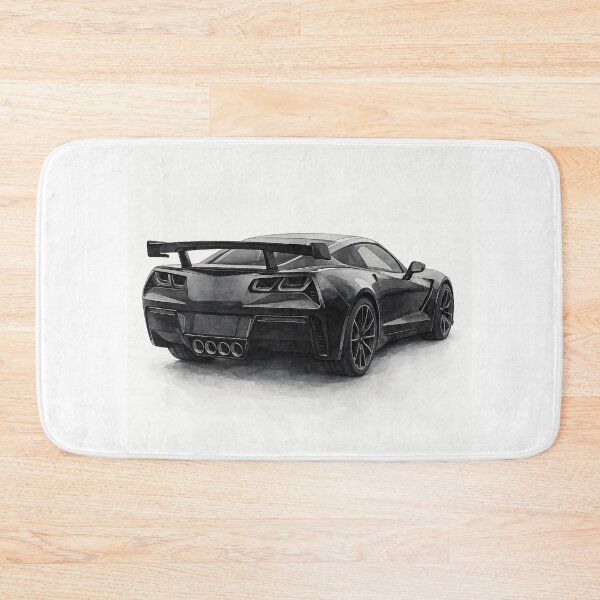 Item preview, Monochrome Illustration Captures Wide Stance Sports Car designed and sold by RevUpDesign.