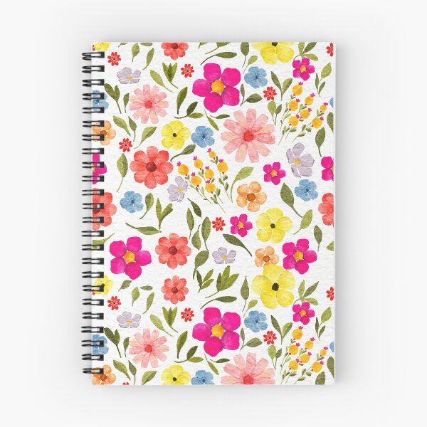 Item preview, Bright floral Illustrated Watercolour Pattern designed and sold by Monie Illustrates.