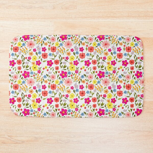 Item preview, Bright floral Illustrated Watercolour Pattern designed and sold by Monie Illustrates.