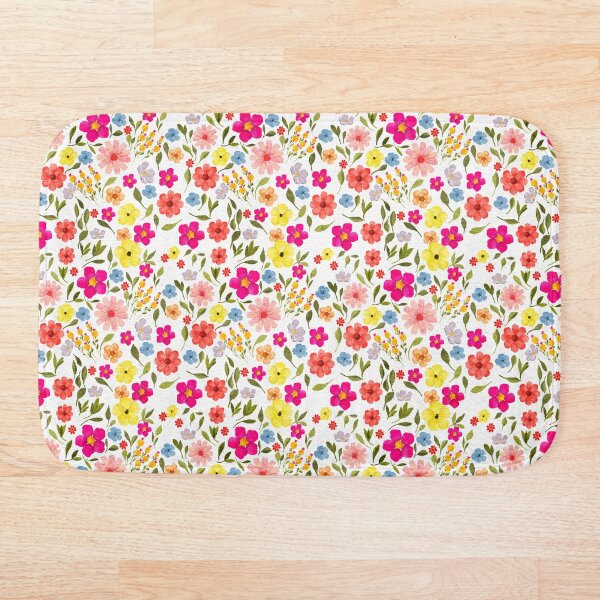 Item preview, Bright floral Illustrated Watercolour Pattern designed and sold by Monie Illustrates.