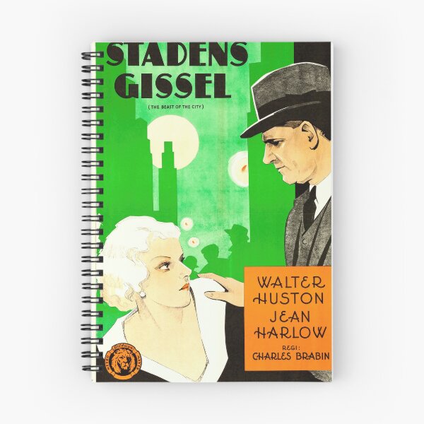 Item preview, Vintage Movie Poster | Stadens Gissel 1932 Art Deco Crime Drama | Charles Brabin Film | Urban Life & Crime | Jean Harlow designed and sold by artofuniverse.