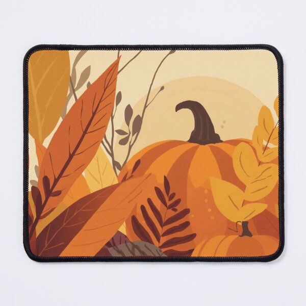 Item preview, Minimal Autumn Pumpkin with Leaves and Flowers designed and sold by ArtBySylvia.
