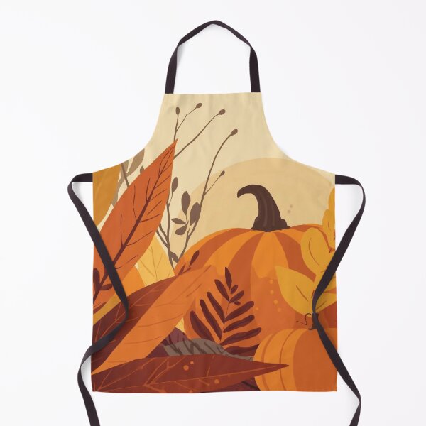 Item preview, Minimal Autumn Pumpkin with Leaves and Flowers designed and sold by ArtBySylvia.