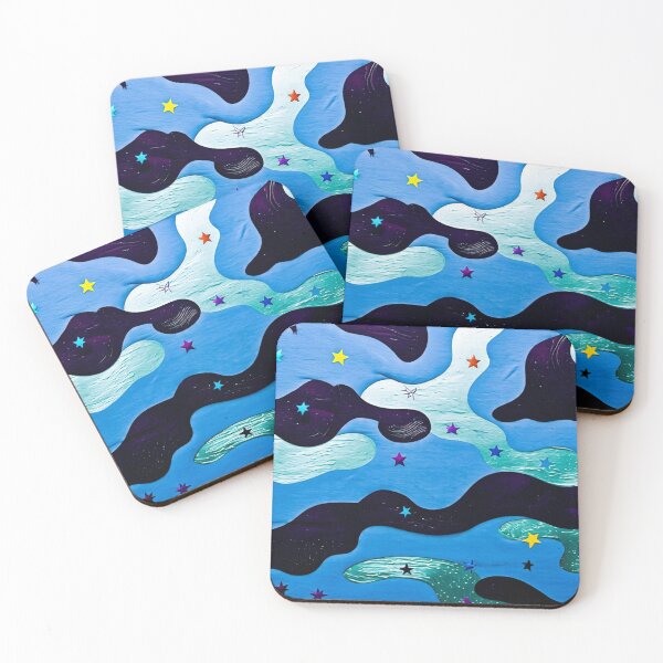 Item preview, Blue and Gray Camouflage with Stars designed and sold by Lynn Anne Creations.