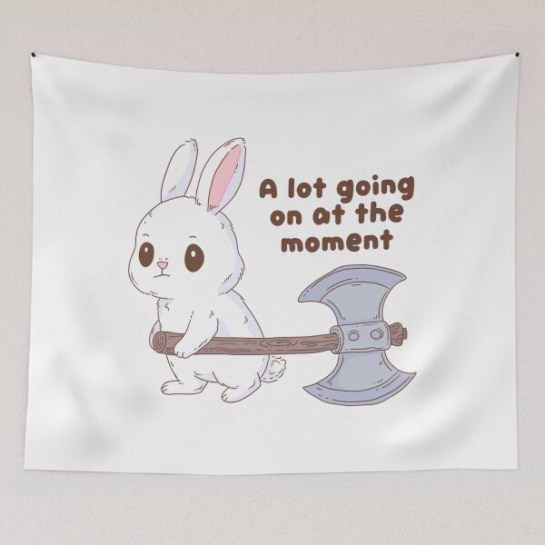 Item preview, Cute Bunny Battle Axe Chaos Mood designed and sold by Mitctiedemann.