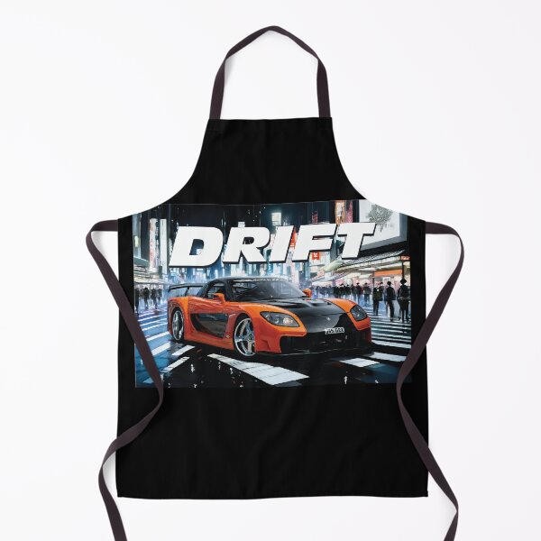 Item preview, Han's RX-7 Tokyo Graphic Manga Comic style jdm drift power Stance scene designed and sold by cowtownCOWBOY.