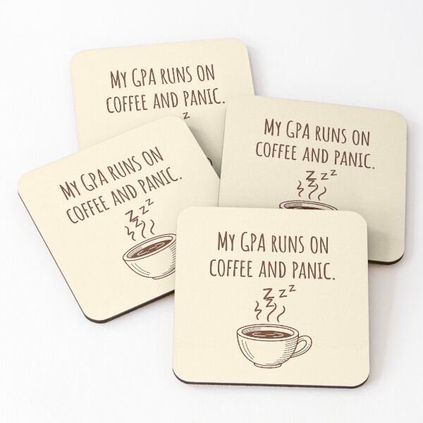 Item preview, My GPA runs on coffee and panic designed and sold by HeavenRoad.