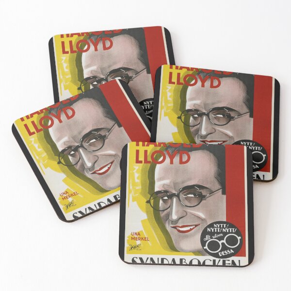 Item preview, Vintage Harold Lloyd Movie Poster | Syndabocken Swedish Film Art | Bold Colors & Iconic 20th Century Design designed and sold by artofuniverse.