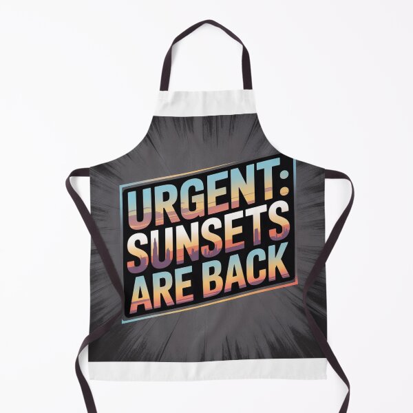 Aperçu de l'œuvre URGENT SUNSET ARE BACK créée et vendue par The Curated Palett.