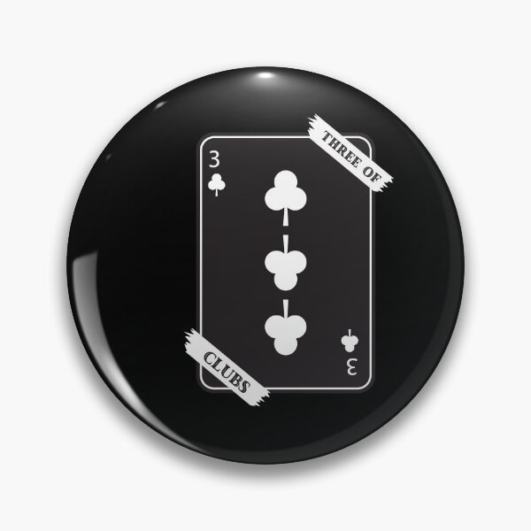 Item preview, Three Of Clubs (Black Version) designed and sold by nyblydd.