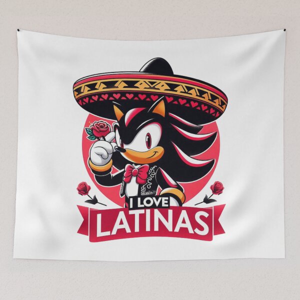 Item preview, Shadow The Hedgehog I Love Latinas designed and sold by Wilburn  Laveta.