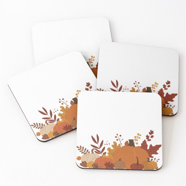 Item preview, Modern Fall Vibes – Pumpkin & Leaves Illustration designed and sold by ArtBySylvia.