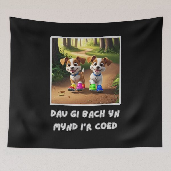 Item preview, two little dogs going to the woods designed and sold by aledfychan.