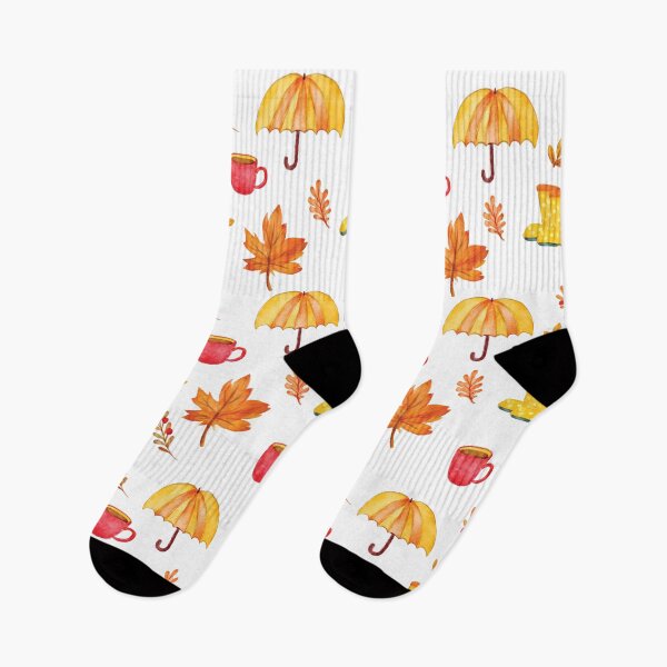 Item preview, Autumn Umbrella with Falling Leaves designed and sold by artistcamellia.