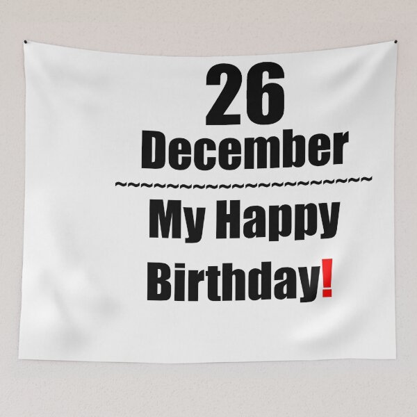 Item preview, 26 December Birthday designed and sold by ariksworld.