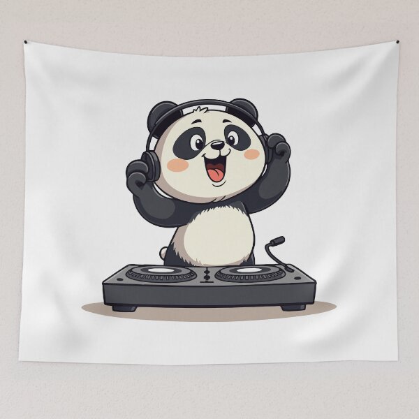 Item preview, Panda DJ – Funny Party Panda designed and sold by Hans-Design.
