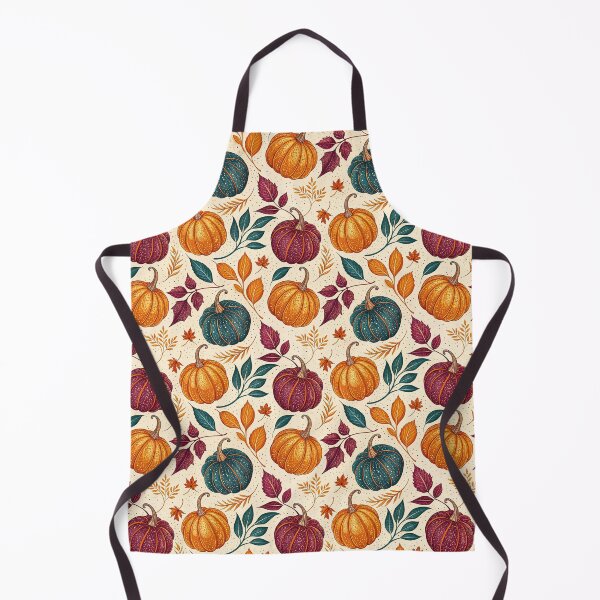 Item preview, A dreamy and whimsical pattern of pumpkins and leaves in fall designed and sold by Merrylands Artshop.