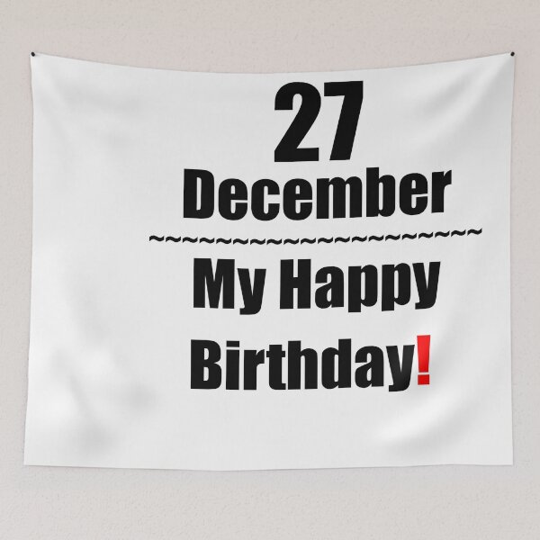 Item preview, 27 December Birthday designed and sold by ariksworld.