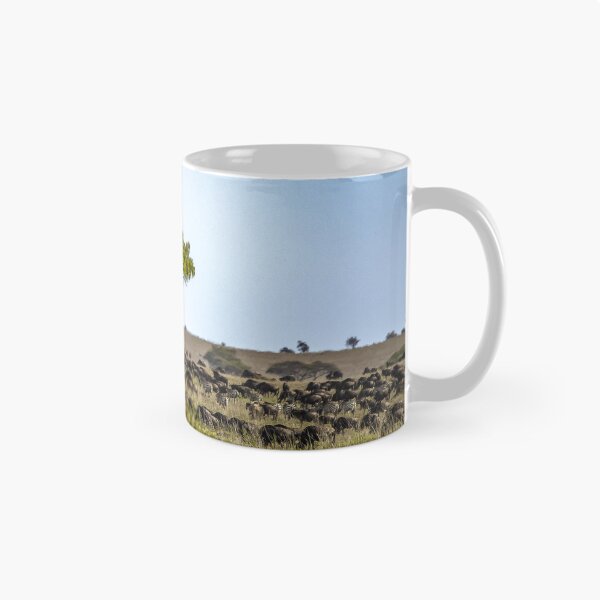 Item preview, Great migration Serengeti wildebeest zebra savanna photo designed and sold by Amanda's Factory.