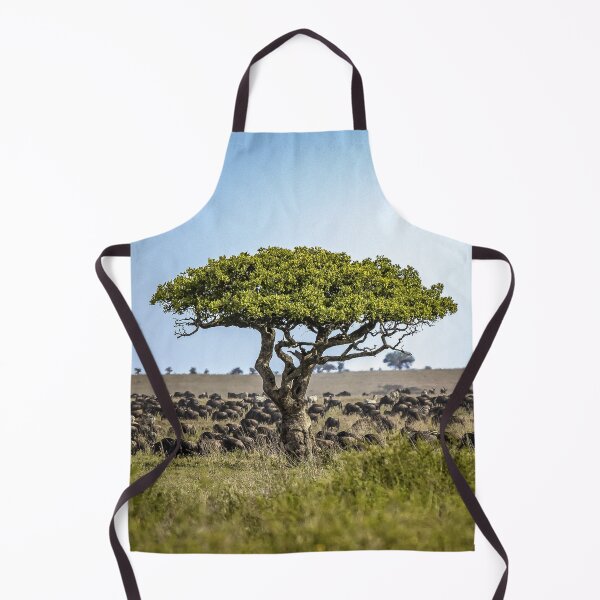 Item preview, Great migration Serengeti wildebeest zebra savanna photo designed and sold by Amanda's Factory.