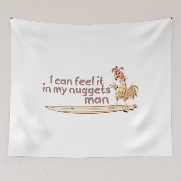 Item preview,  I Can Feel It In My Nuggets Man Surfing Chicken Design designed and sold by Damonauch.
