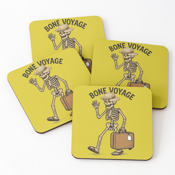 Item preview, Bone Voyage – Skeleton Traveler Illustration designed and sold by MythoWorldddd.