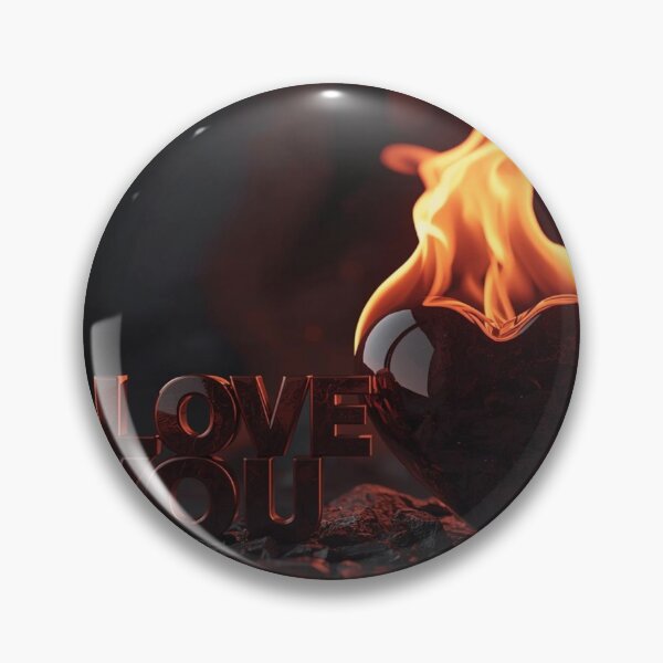 Item preview, Burning Heart Love Design – Passionate Romantic Art designed and sold by VISTRAS.