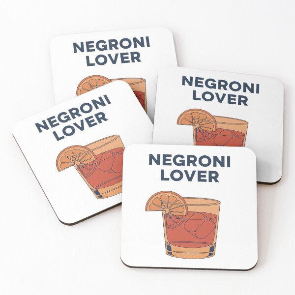 Item preview, Negroni Lover — Minimalist Cocktail Sticker (Light Edition) designed and sold by OneLineBar.