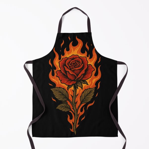 Item preview, “Flame Rose – Burning Beauty” designed and sold by DailyVibesCo.