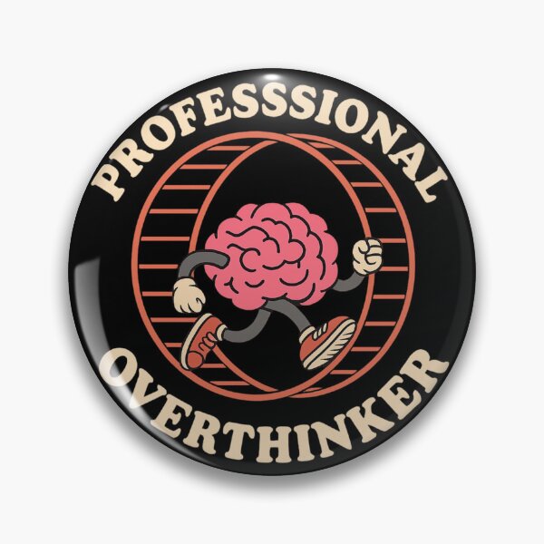 Item preview, Professional Overthinker Funny Brain Design designed and sold by haitrieuic96.