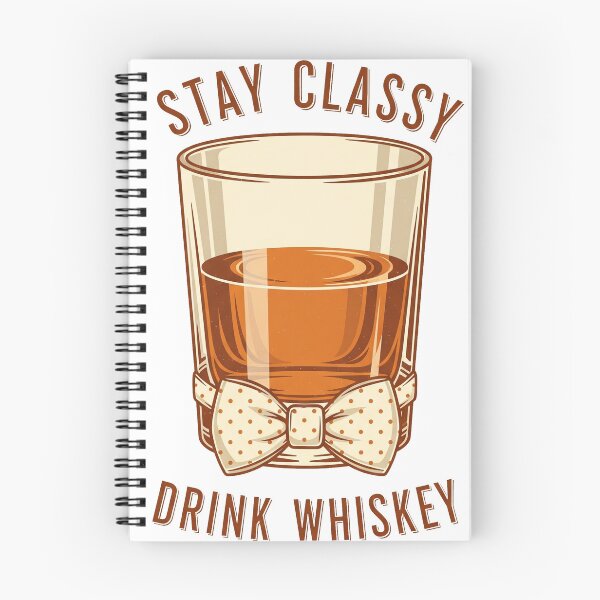 Aperçu de l'œuvre Restez élégant, buvez du whisky — Sticker cocktail minimaliste créée et vendue par OneLineBar.
