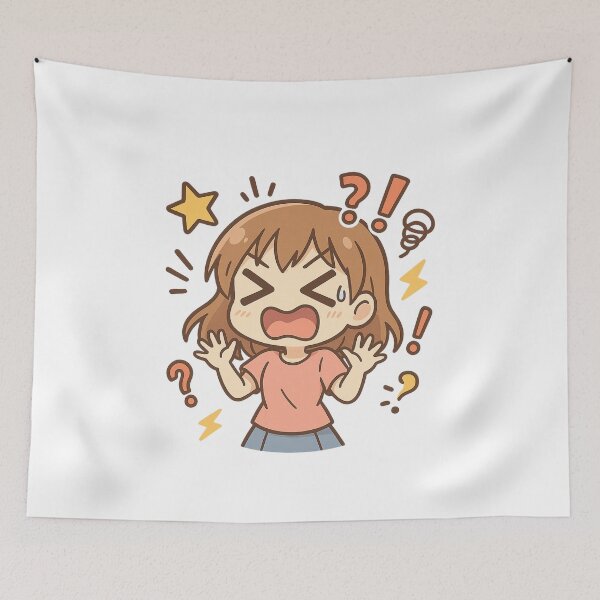 Item preview, Crazy Chibi Girl – Cute Kawaii Anime Illustration designed and sold by MK-WOOD.