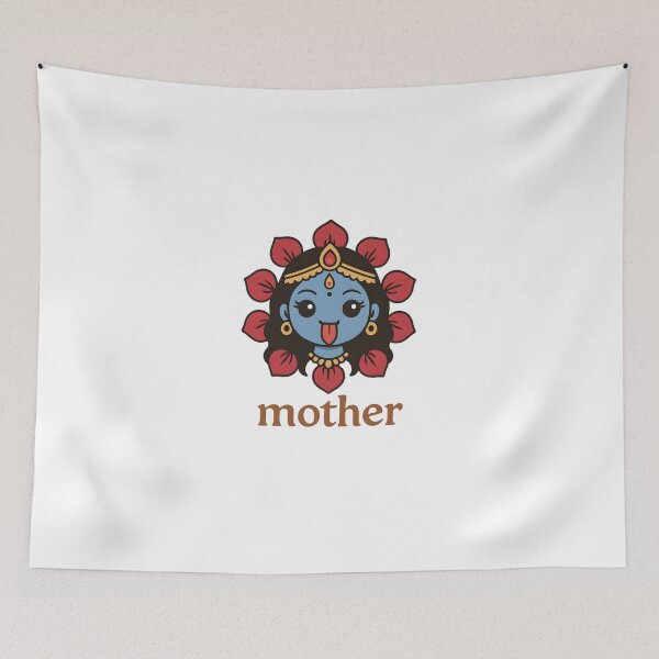 Item preview, Kawaii Kali Maa Goddess – Cute Hindu Mother Design with Rose Petals designed and sold by OsasChild.