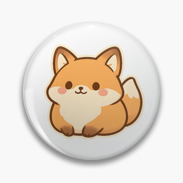 Item preview, Kawaii Chubby Fox – Cute Adorable Fox Illustration Design designed and sold by OsasChild.