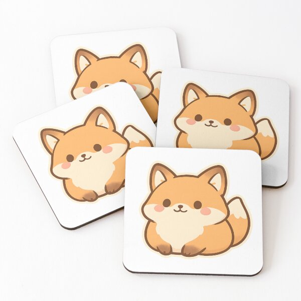 Item preview, Kawaii Chubby Fox – Cute Adorable Fox Illustration Design designed and sold by OsasChild.