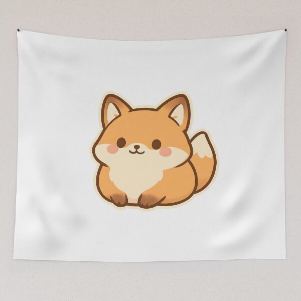 Artikelvorschau, Kawaii Chubby Fox – Niedliches, entzückendes Fuchs-Illustrationsdesign entworfen und verkauft von OsasChild.