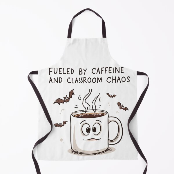 Item preview, Fueled by Caffeine and Classroom Chaos – Funny Halloween Teacher Coffee Design designed and sold by jelonkaa.