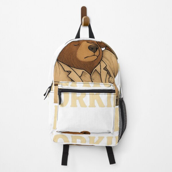 Item preview, Bearly Working – Lazy Bear Funny Work Design designed and sold by CritterSquad.