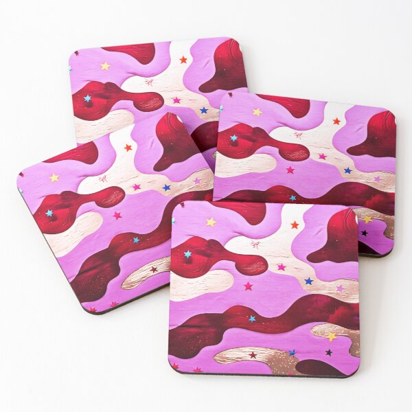 Item preview, Red, Pink, and Silver Camouflage with Stars designed and sold by Lynn Anne Creations.