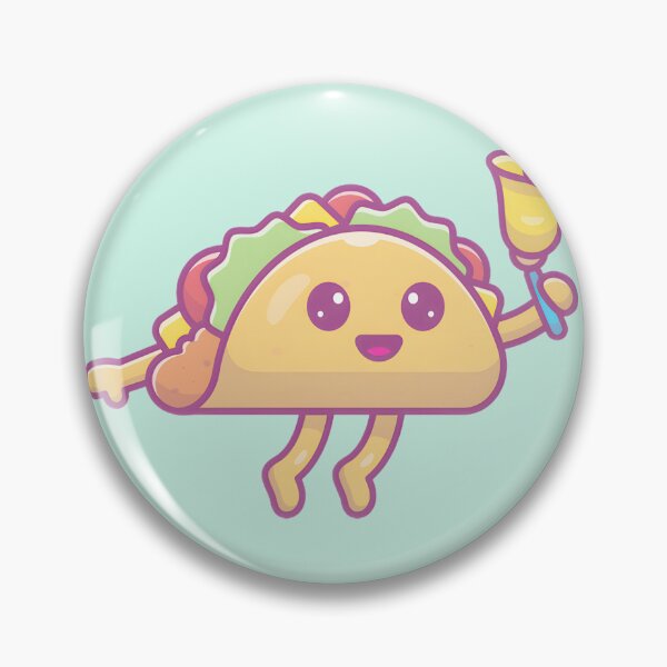 Item preview, Happy Taco Mascot Ringing Bell | PERFECT GIFT FOR YOU AND FRIENDS designed and sold by ToddYeager.